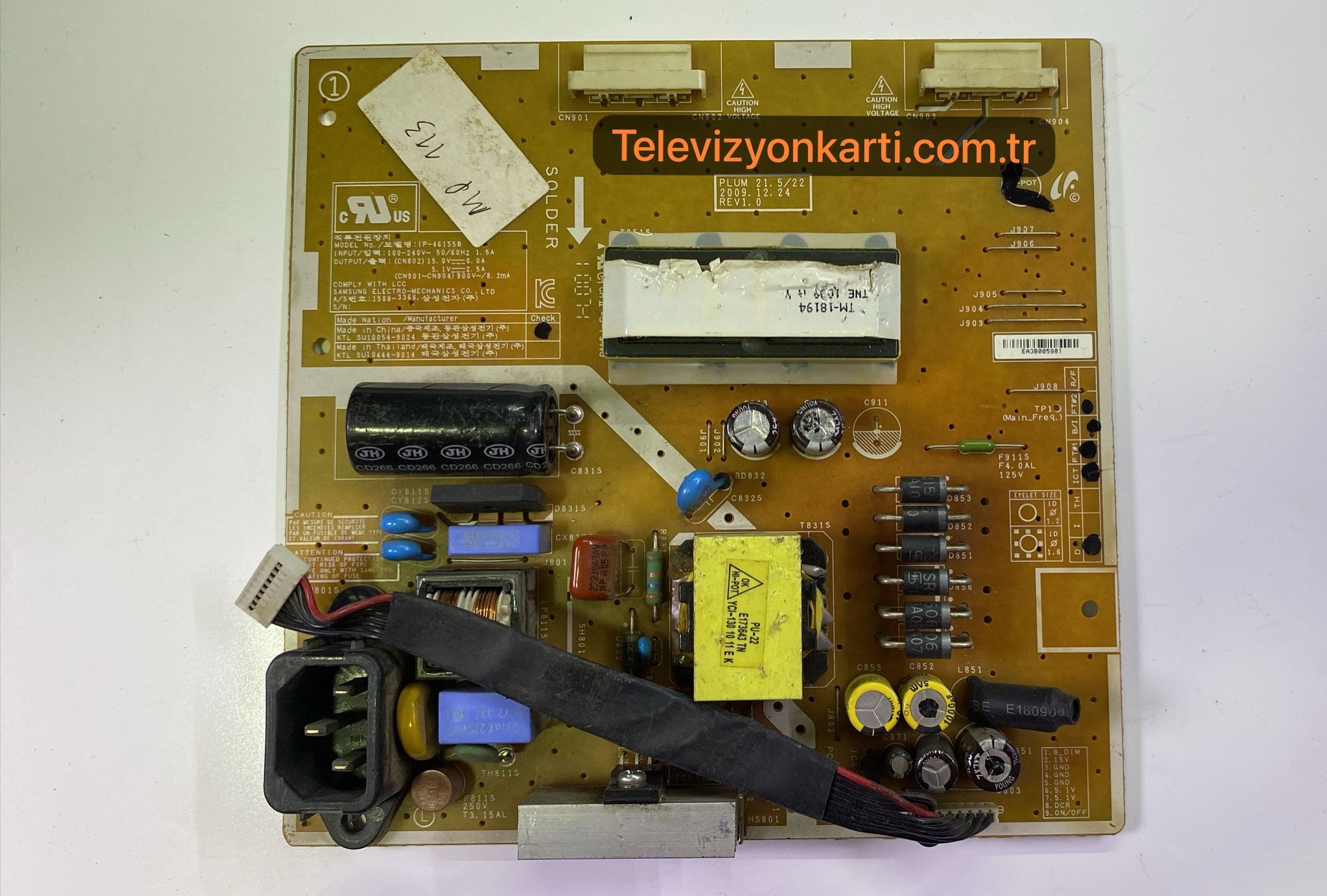 BN44-00324A, IP46155B, SAMSUNG LS22CLZSFV, POWER BOARD (TVPPS0314C)