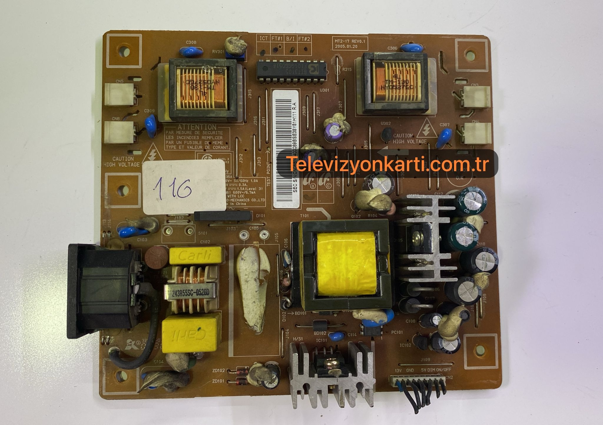 IP-35135A , BN44-00089B , MT2-17 REV0.2 , SAMSUNG POWER BOARD