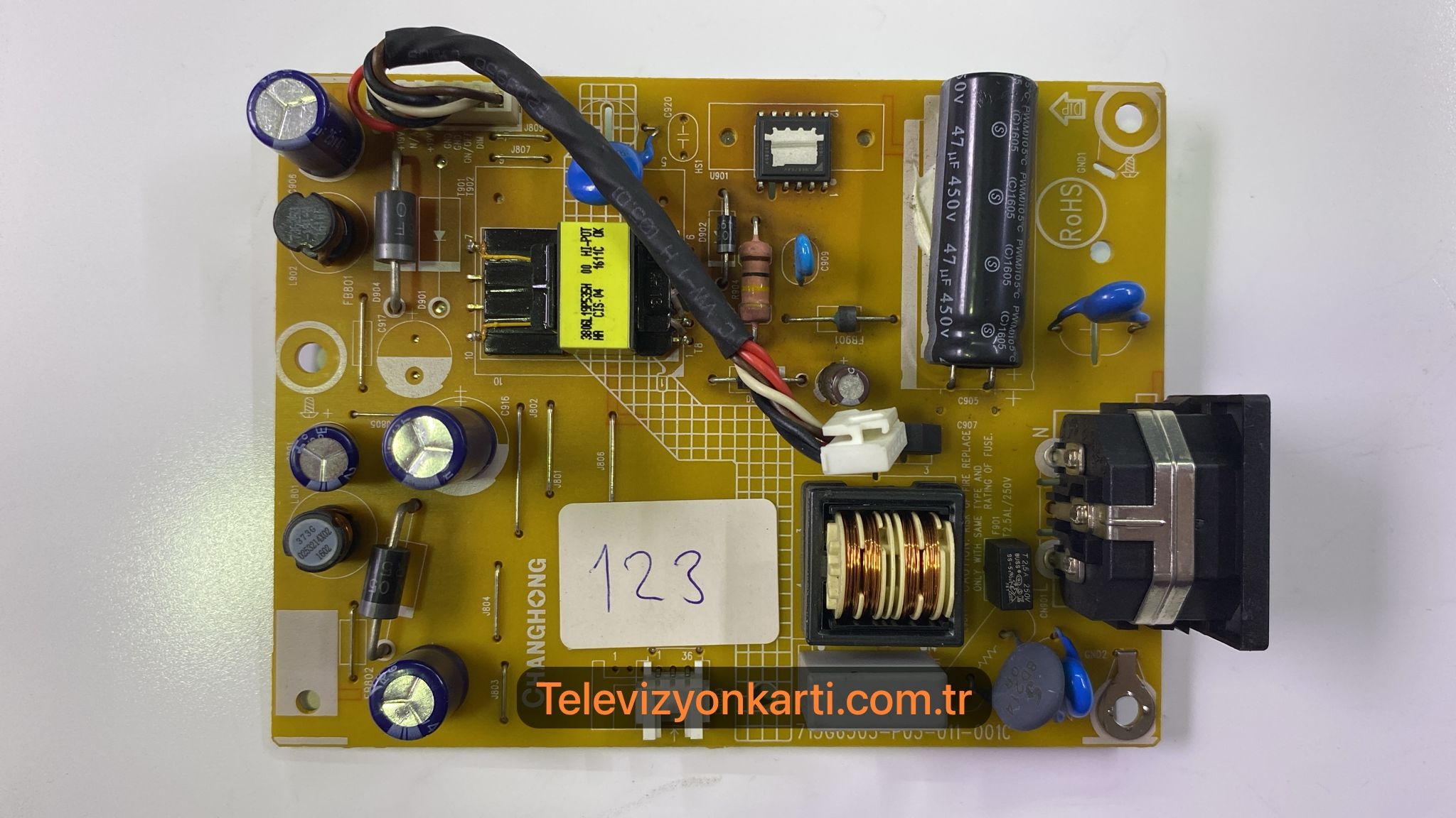 715G6503-P03-011-001R, 715G6503-P04-010-003M Philips 193V5LSB162, Monitör, Power Board, Besleme, TPM185B1-BGEL03, WievSonic