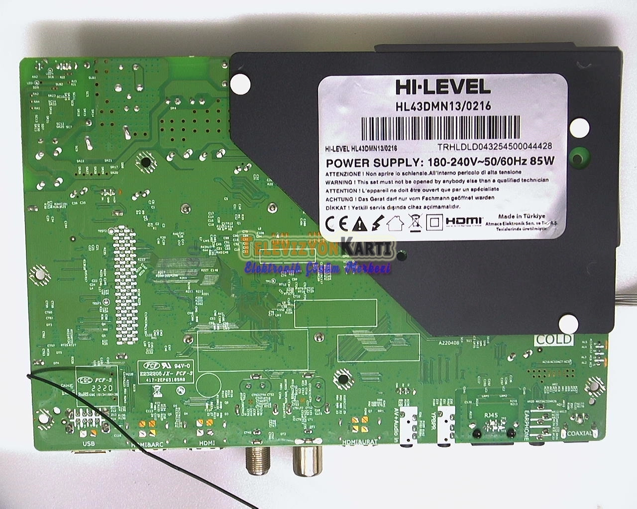 13AT213V1.0,SUNNY HL43DMN13/0216,MAİN BOARD,ANAKART