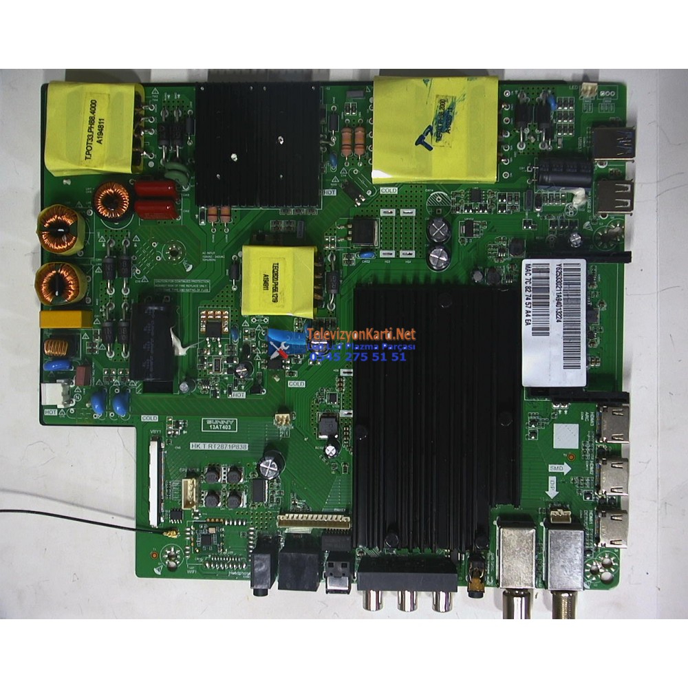 Sunny 13AT403,HK.T.RT2871P838,Y625330211A94002,Hı-Level HL49FIL403-TNR,Main Board,LSC490FN02-2