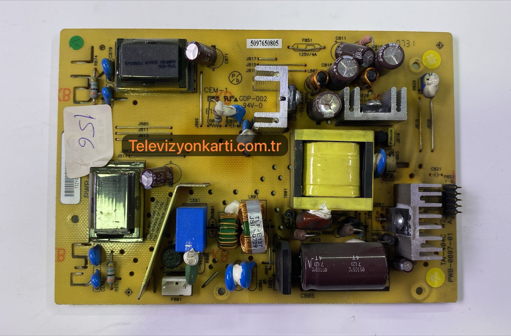 HP L1706 17 inç monitör POWER BESLEME KARTI MAİN BOARD GÜÇ KARTI CEM-1 GDP-002 PWB-0897-01 A TAI-404C