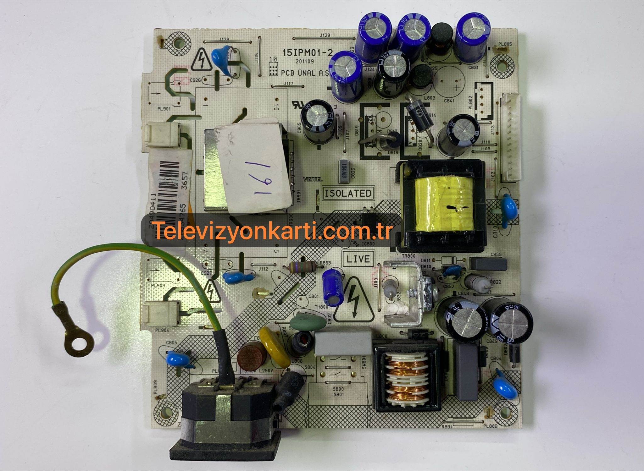 VESTEL 18.5 inç (inch) LCD WİDE MONİTÖRÜN POWER BESLEME KARTI, MAİN BOARD, GÜÇ KARTI, 15IPM01-2,