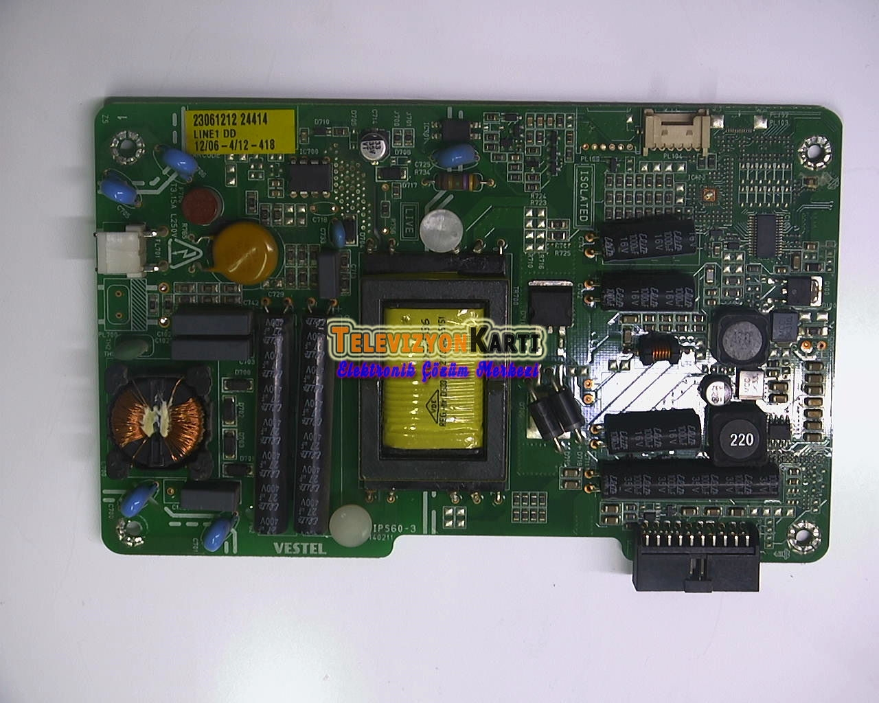 17IPS60-3, 23099915, 23061212, Vestel 22F3035, Power Board, Besleme, M215HGE-L21