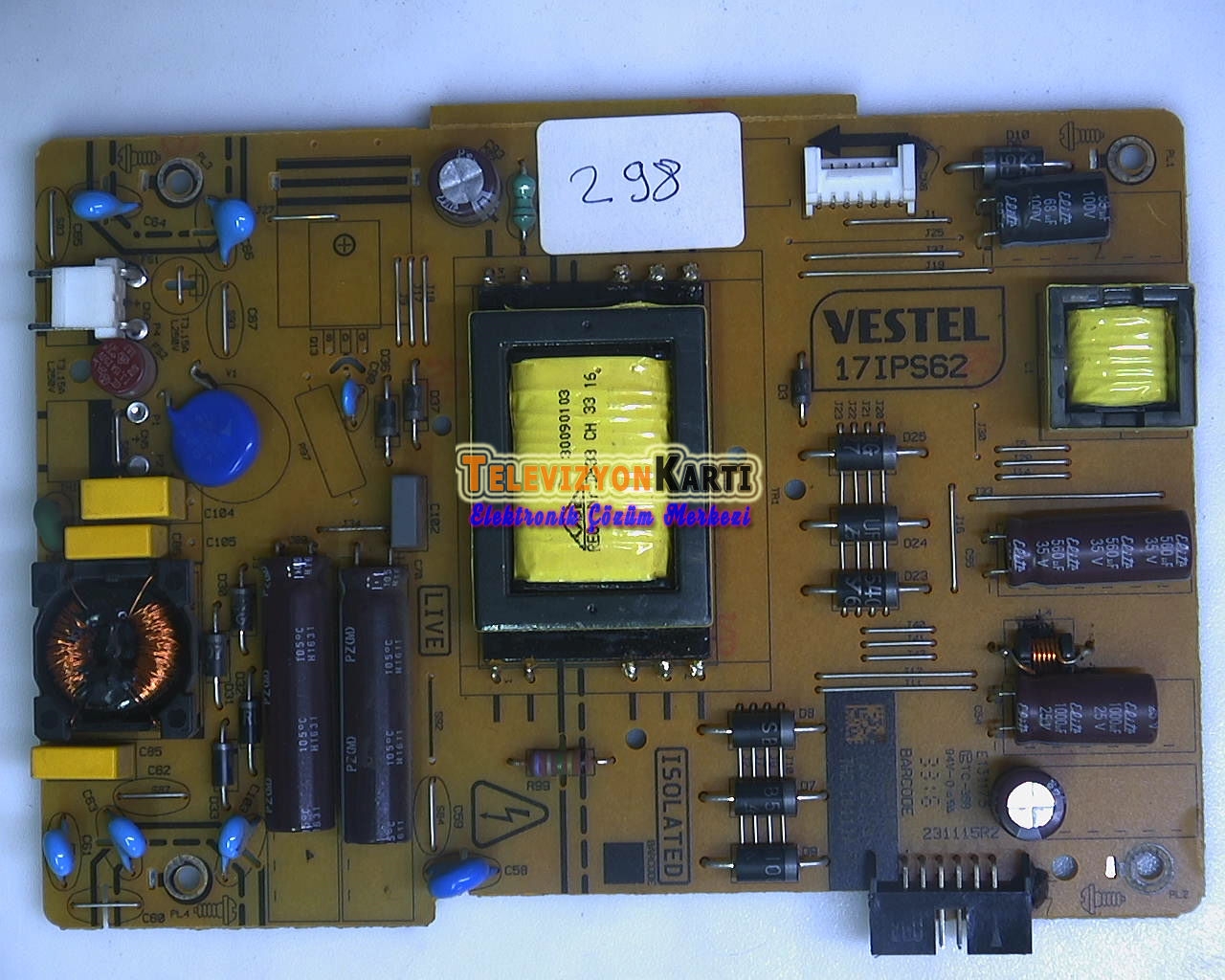 17IPS62, 23321189, 23321191, SEG 32SC7690F, Power Board, Besleme, VES315UNDL-2D