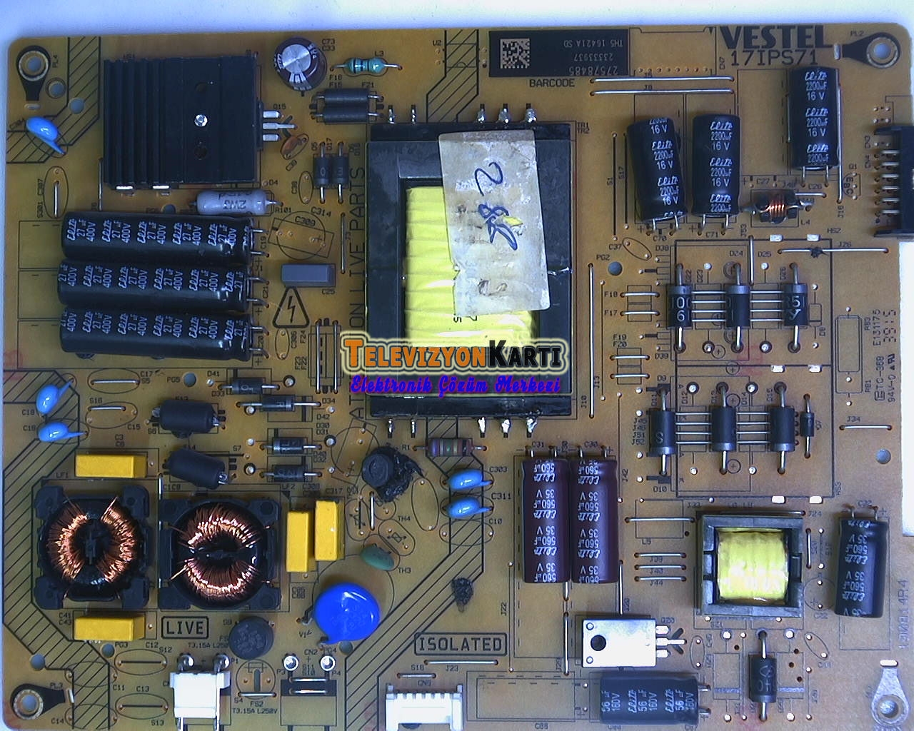 17IPS71, 23333937, 190814R4, Vestel 48FB7500, Power Board