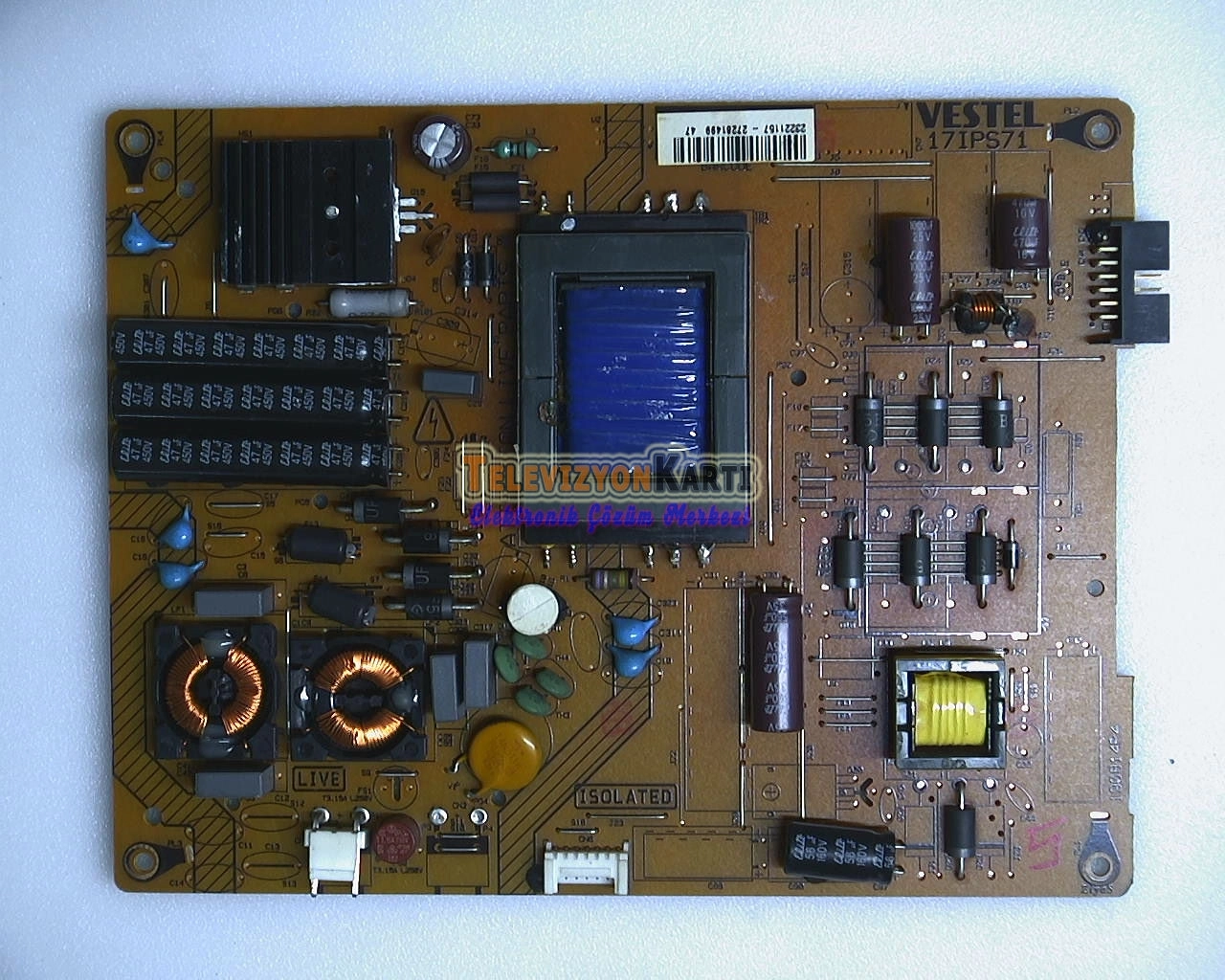 17IPS71,23221157,VES500UNDL-2D-N02,ELED-5060FHD,POWER BOARD,BESLEME KARTI