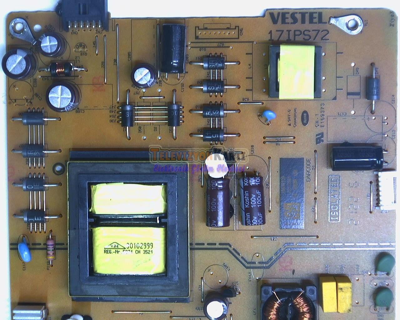 17IPS72,23772861,Toshıba 58UL3C63DT,Power Board