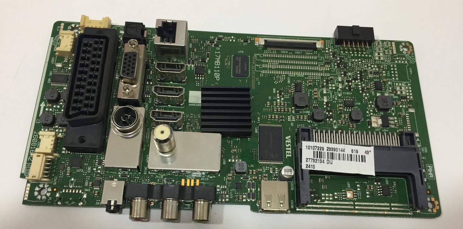 17MB110P , 23390144 , 10107229 , VESTEL , VES430UNEL-2D-U01 , Main Board , Ana Kart