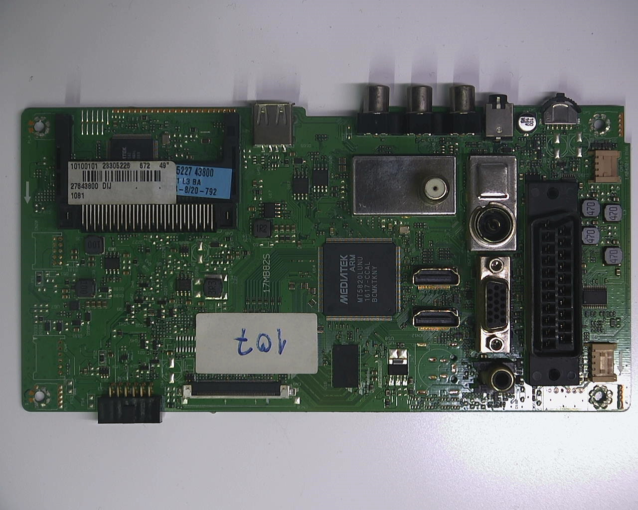 17MB82S, 23305226, VES490UNDL-2D-N11, VESTEL 49FA5000 LED TV, Main board