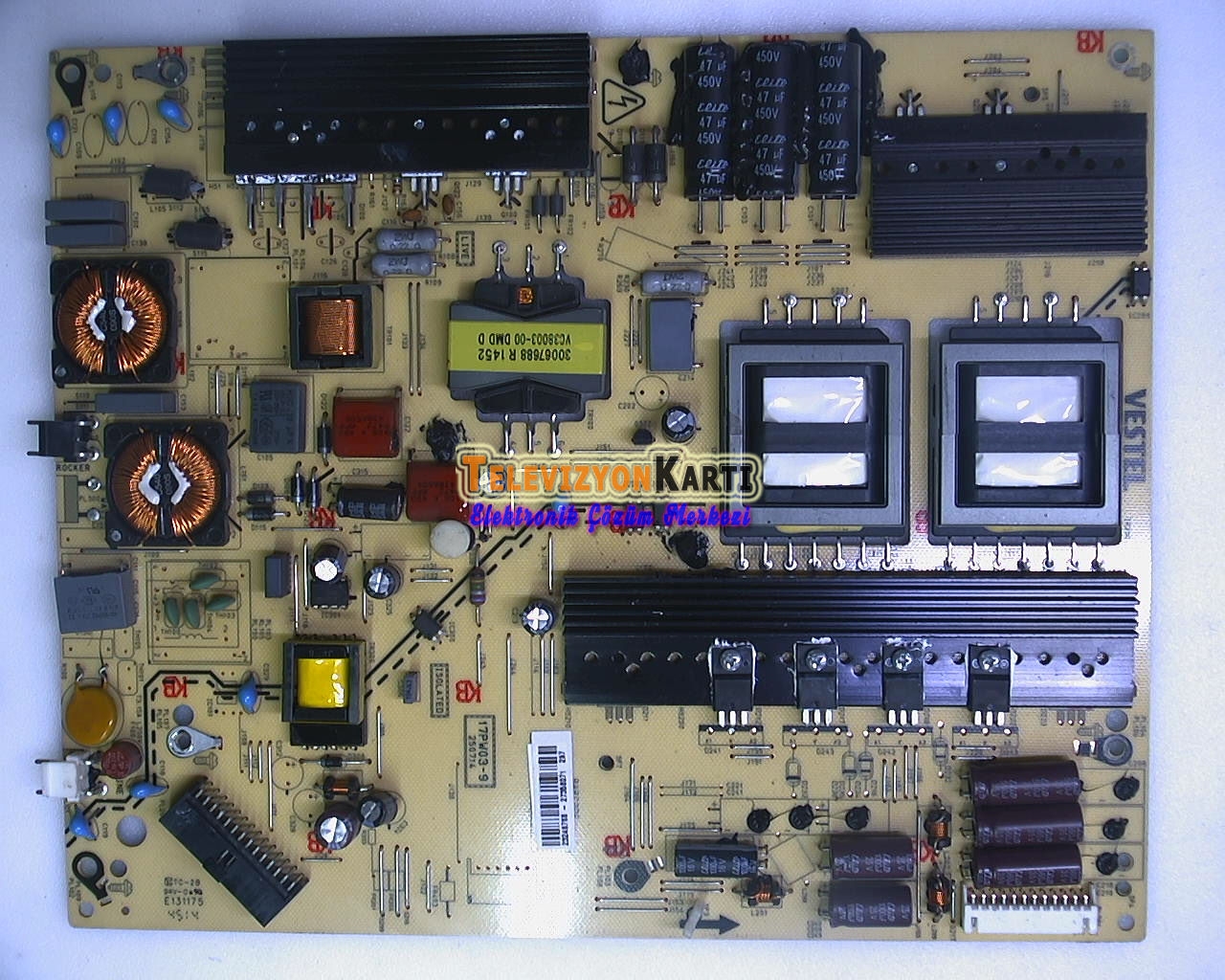 17PW03-9, 23246768, 23246780, 250714, VESTEL 55CA9550, Power Board, Besleme, LTA550FW01