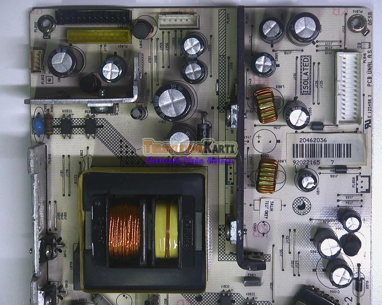 17PW27-2,20462036,Vestel 42PF6115K,Power Board