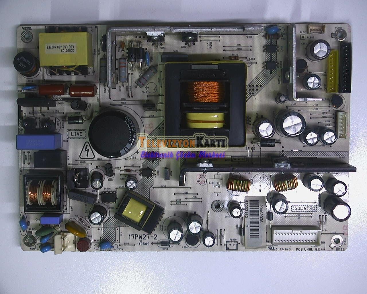 17PW27-2,20462036,Vestel 42PF6115K,Power Board