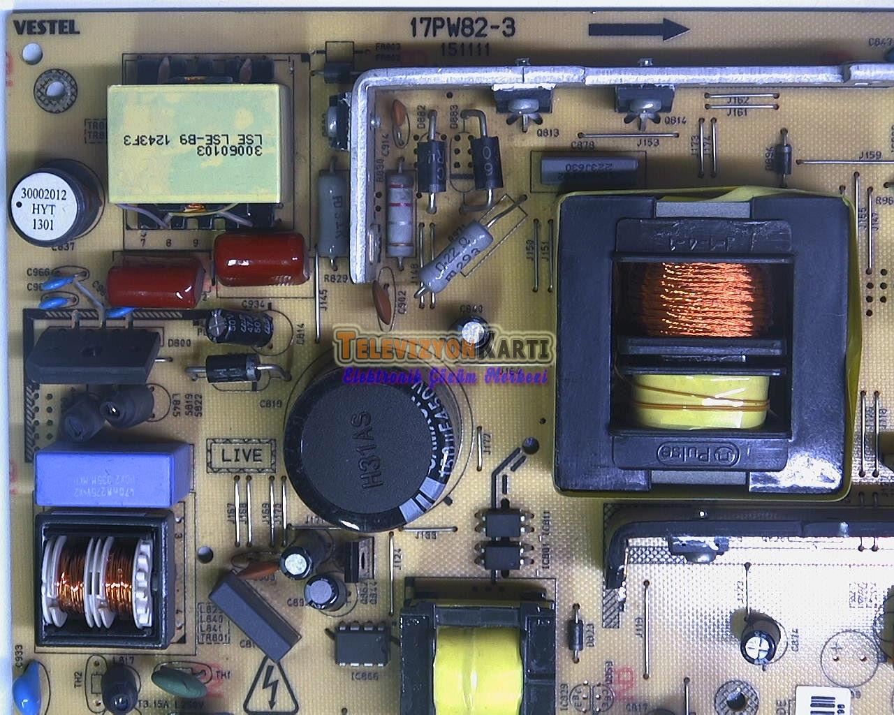 17PW82-3,23027771,Vestel 42VF3010,Power Board