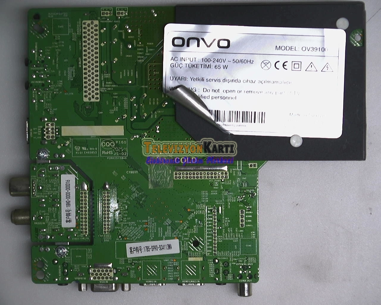 18HG-0000-000016,TP.MS3663S.PB805,Onvo OV39100,Main Board,LC390TA2A 2D