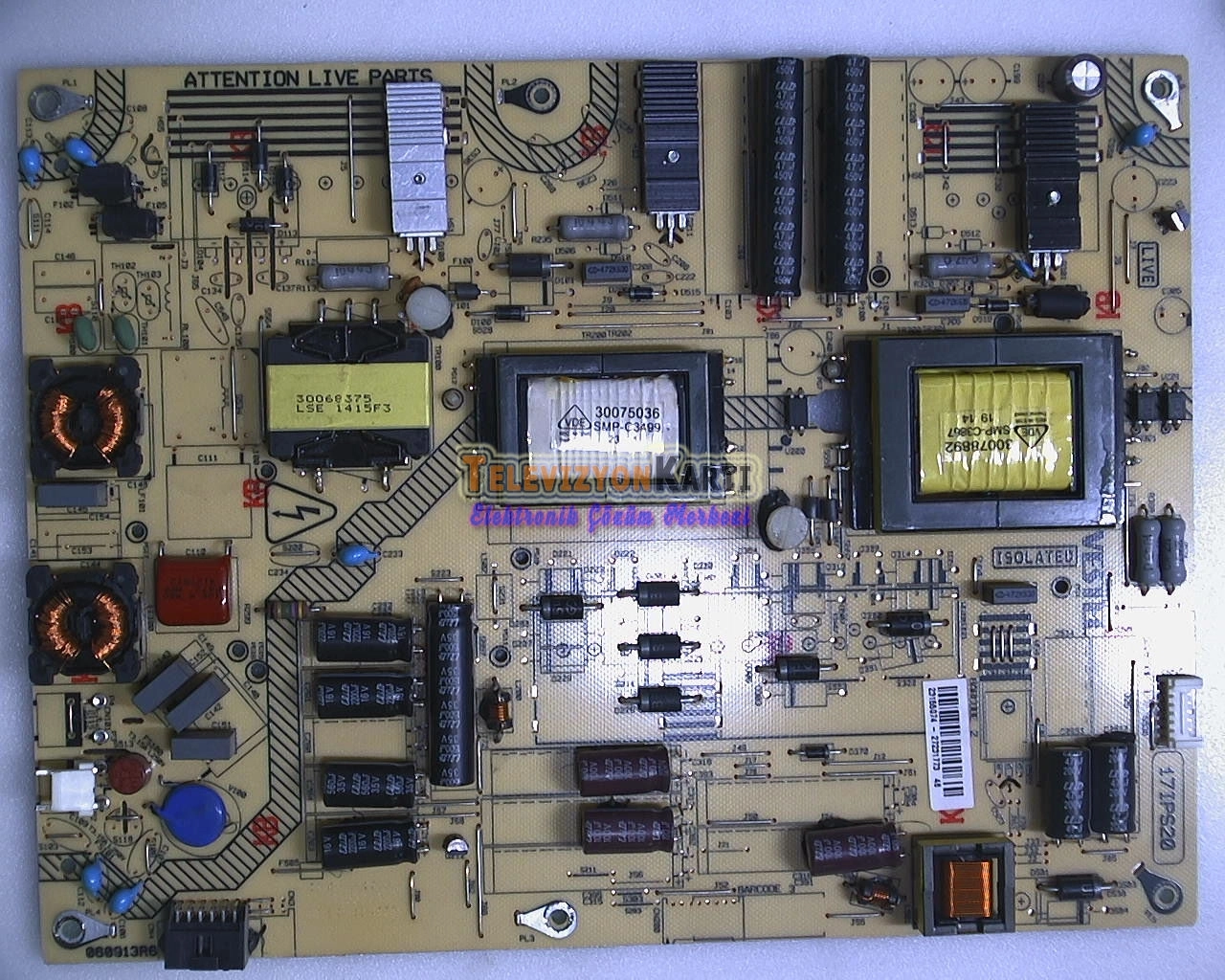 23155074,17IPS20,23155073,060913R6,Power Board,VES500UNVL-3D-S01,23197198,VESTEL 3D SMART 50PF8575 50 LED TV