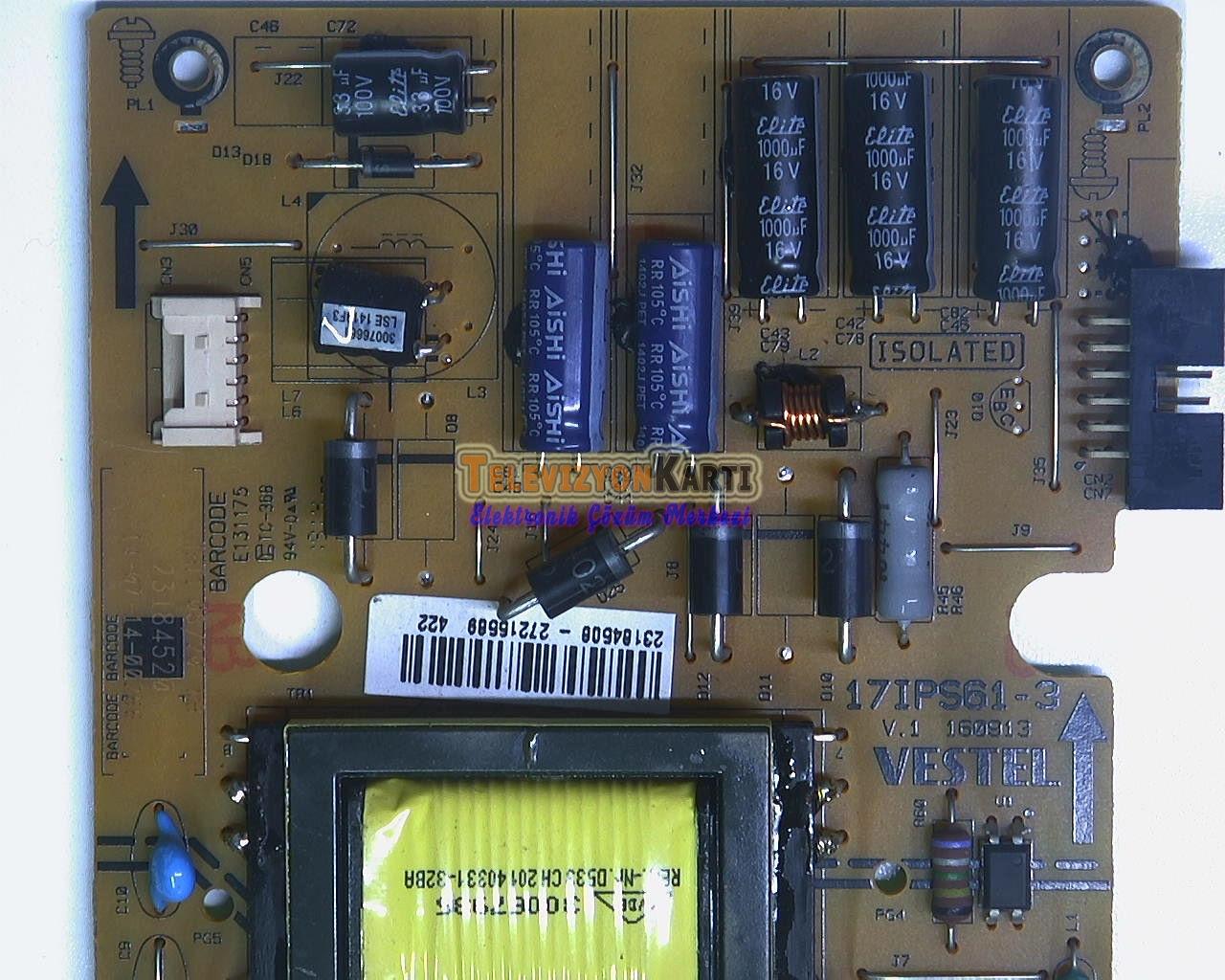 23164506,17IPS61-3,Vestel 24HA5100,Power Board