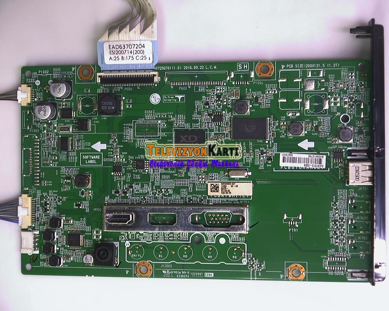 24/28MN49 LD72A , EAX67256701 (1.0) , EBT64474001 , LG 24MN49HM-PZ , Main Board , V236BJ1-LE2