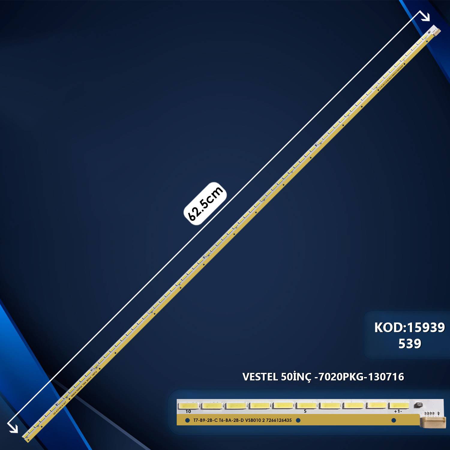 50PF7175B, LED TV, VESTEL LED BAR,BRACKED AL 50242, 50INCH