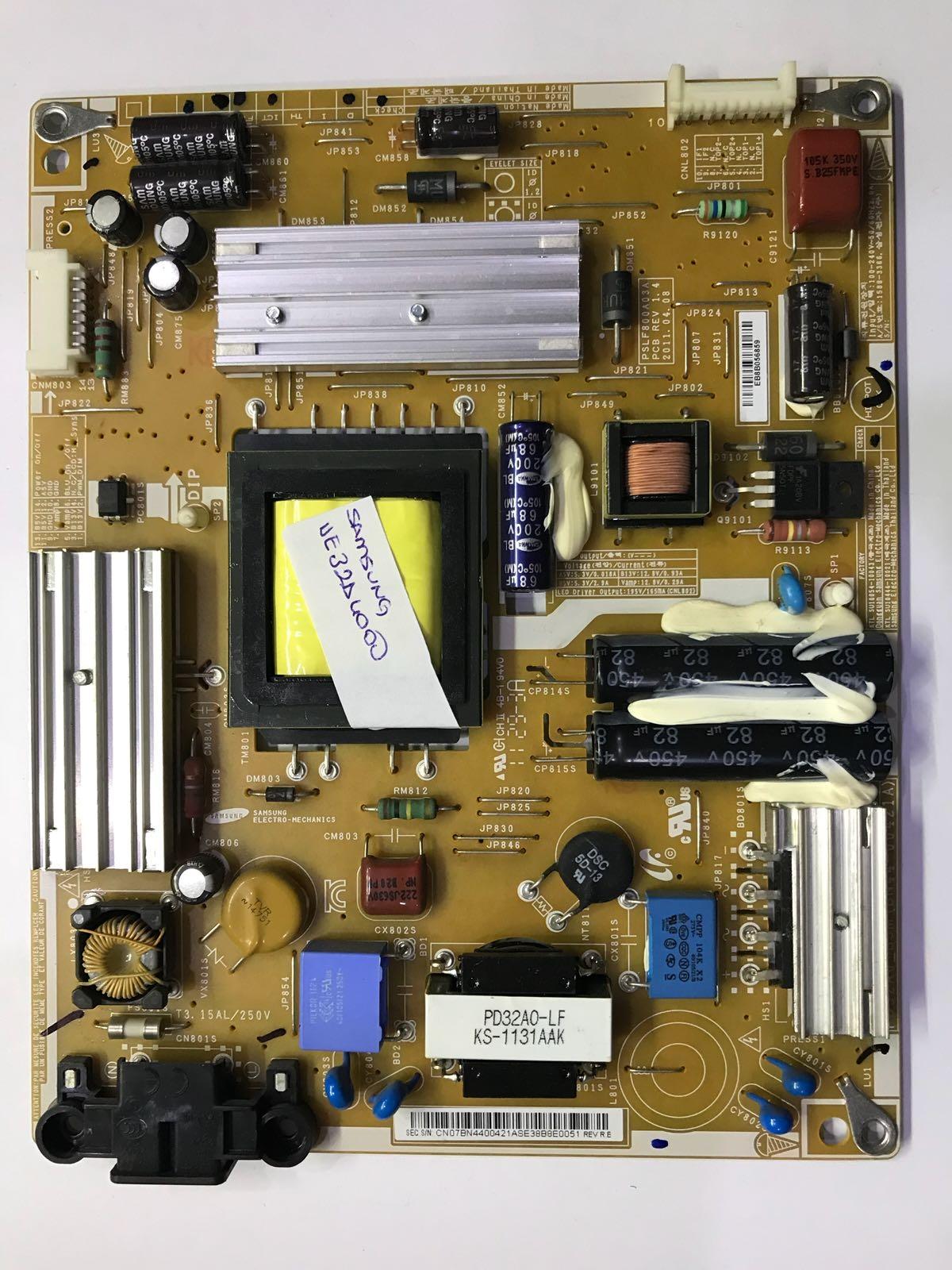 BN44-00421A, PD32A0_BSM, PSLF800A03A, SAMSUNG UE32D4000, UE32D4000NW, Power Board, Besleme, LTJ320AP01-J, Samsung