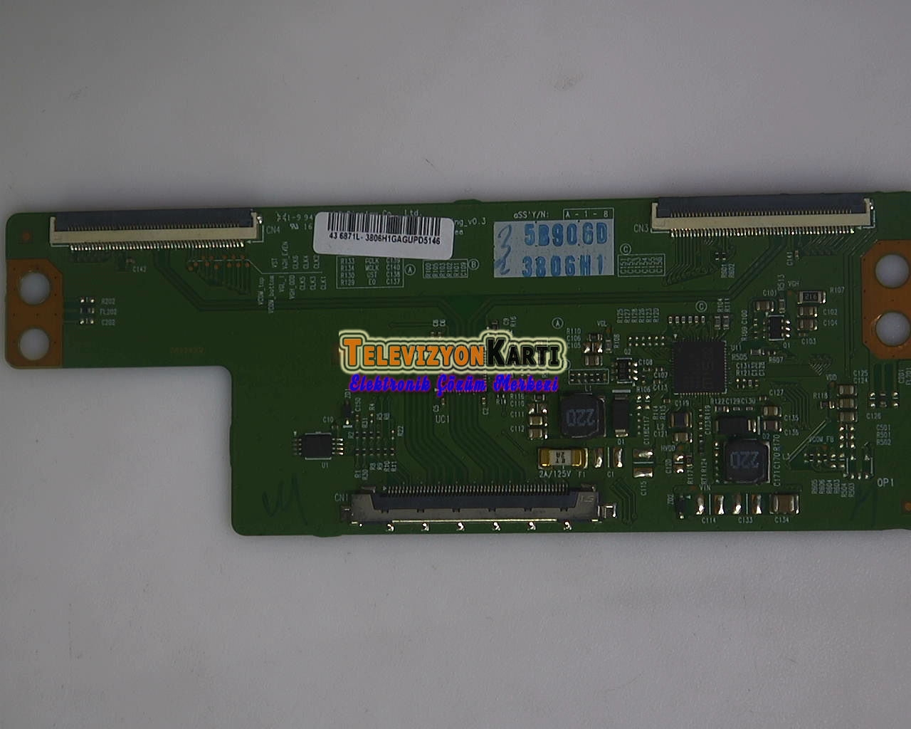 6870C-0532A, 3806H, 6871L-3806H, V15 FHD DRD_non-scan:g_v0.3, VESTEL SMART 43FB7500 43 LED TV, T CON Board, VES430UNEL-2D-U01