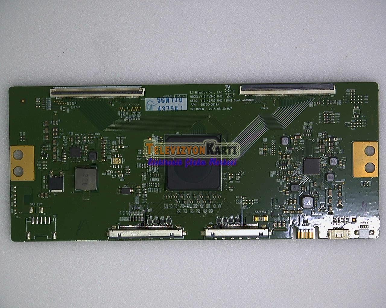 こりん星ページ 6870C-0614A,Philips 55PUS6561,Tcon Board - Televizyon Kartı