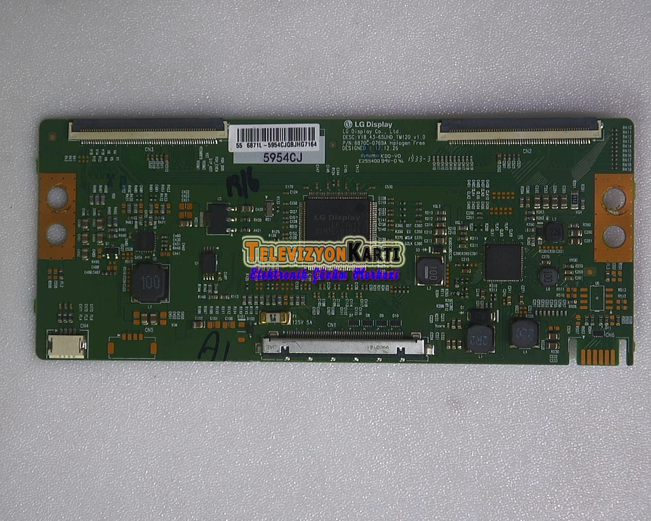 6870C-0769A 6871L-5954C V18_43-65UHD_TM120_V1.0 T CON BOARD