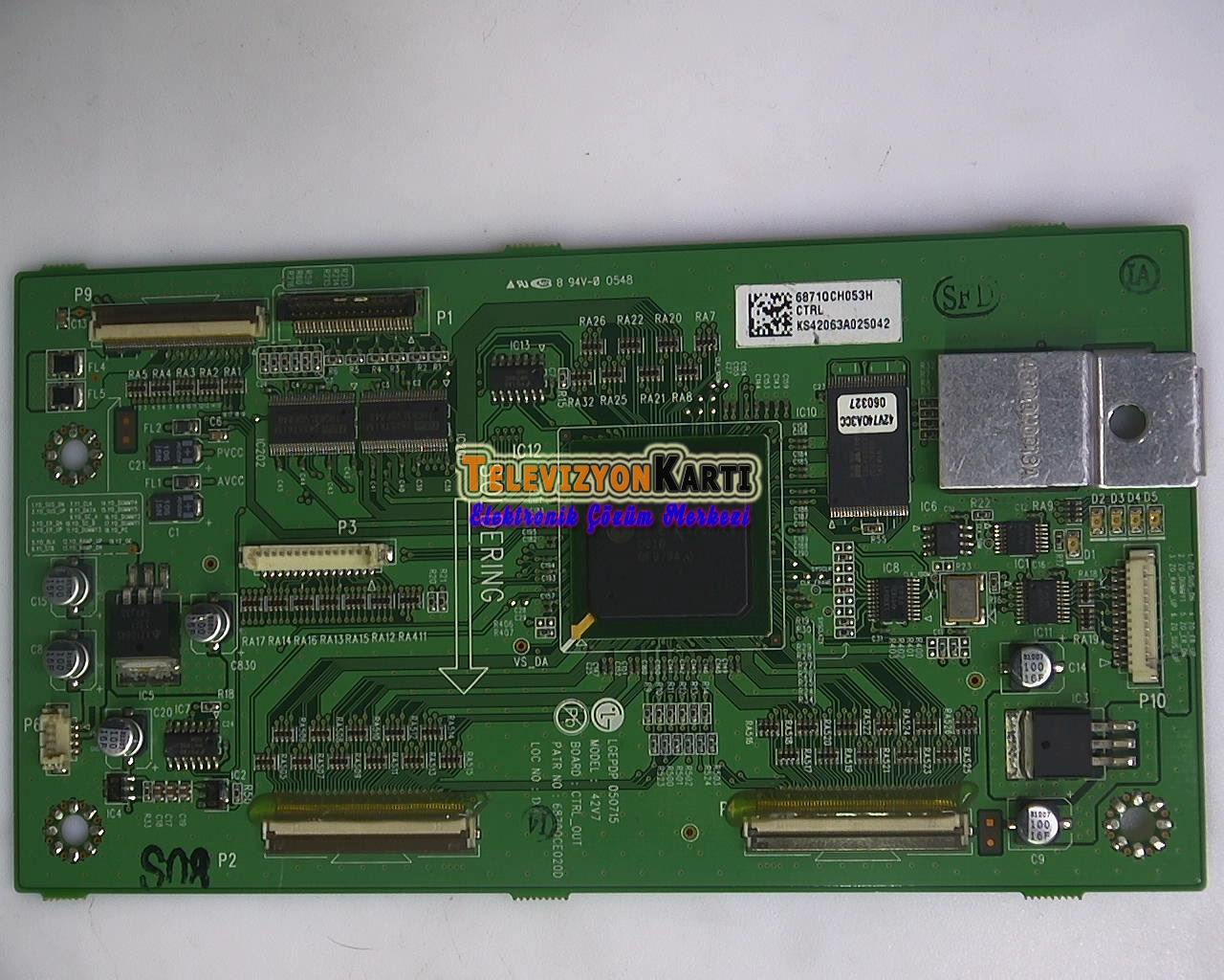 6871QCH053H , 6870QCE020D , PDP 050715 , 42V7 , LG , Logic Board , T-Con Board