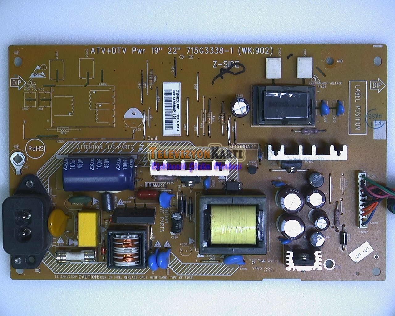 715G3338-1,996510036456,PHİLİPS 22PFL3404D,POWER BOARD