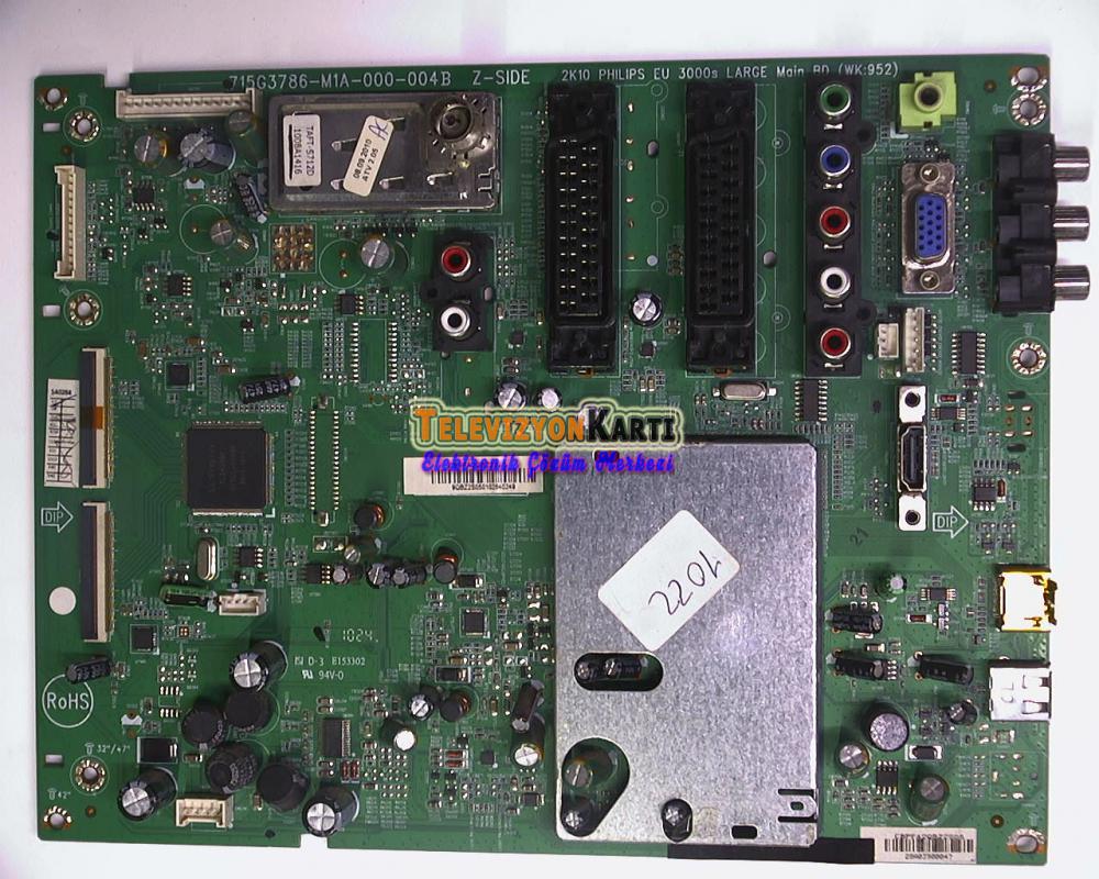 715G3786-M1A-000-004B Philips 32pfl3605 Anakart