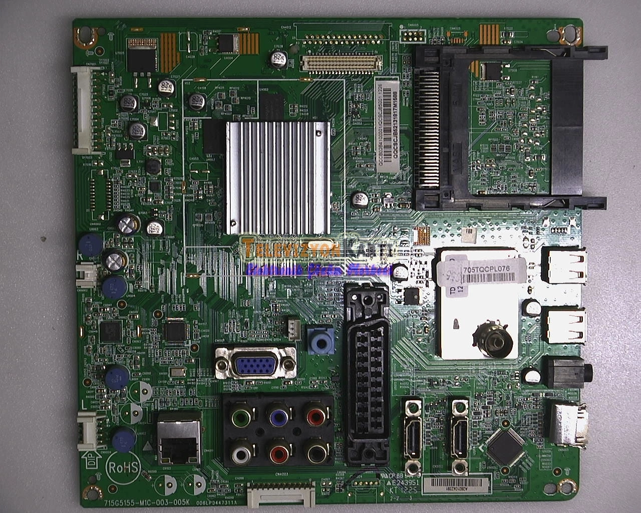 715G5155-M1C-003-005K, QCCB02B4100001, 705TQCPL076, Philips 32PFL3807H/12, Main Board, Ana Kart, TPT315B5-J2LE2