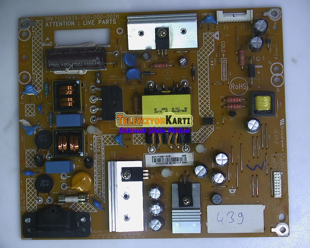 715G6934-P01-000-002H , PLTVEP331XAC1 , Philips 40PFK4009/12 , Power Board , TPT400LA-J6PE1