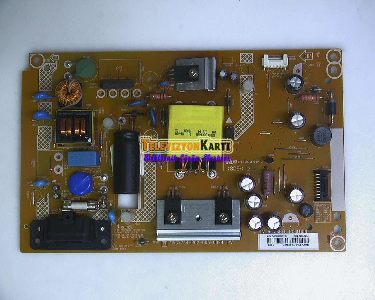 715G7734-P02-005-002H, PLTVHL241XAB2, P32082400, PHILIPS 32PFS4132/12, Power Board, Besleme, TPT315B5-FHBN0.K