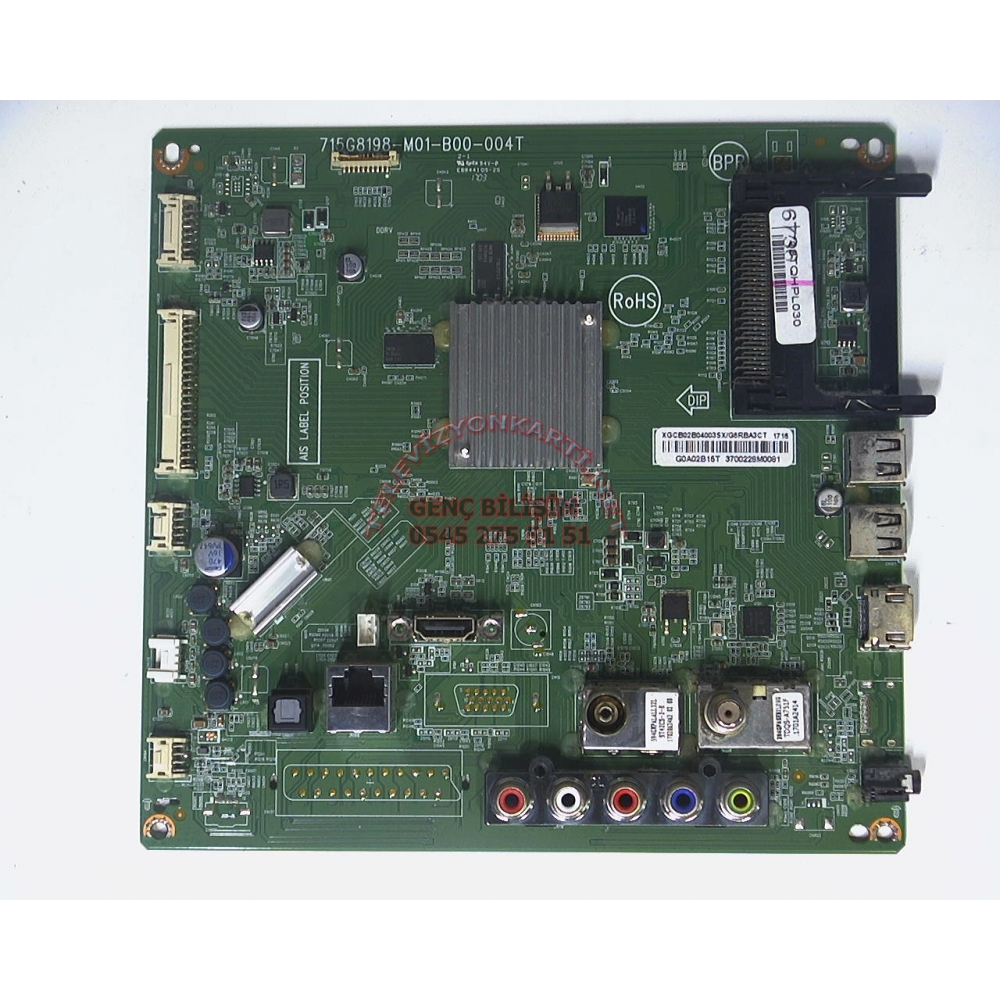 715G8198-M01-B00-004T 703TQHPL030 Philips 49PSF5302/12 Anakart