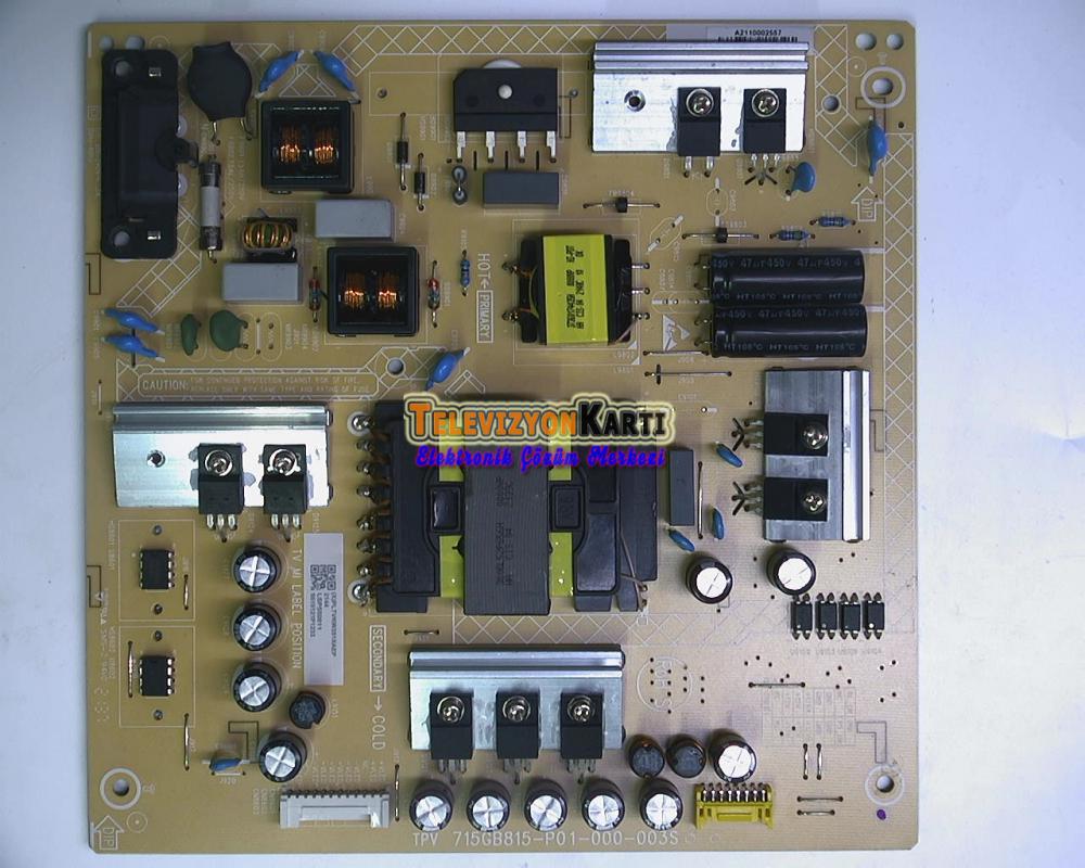 715GB815-P01-000- 003S Philips 55PUS8106/12 Power Board 
