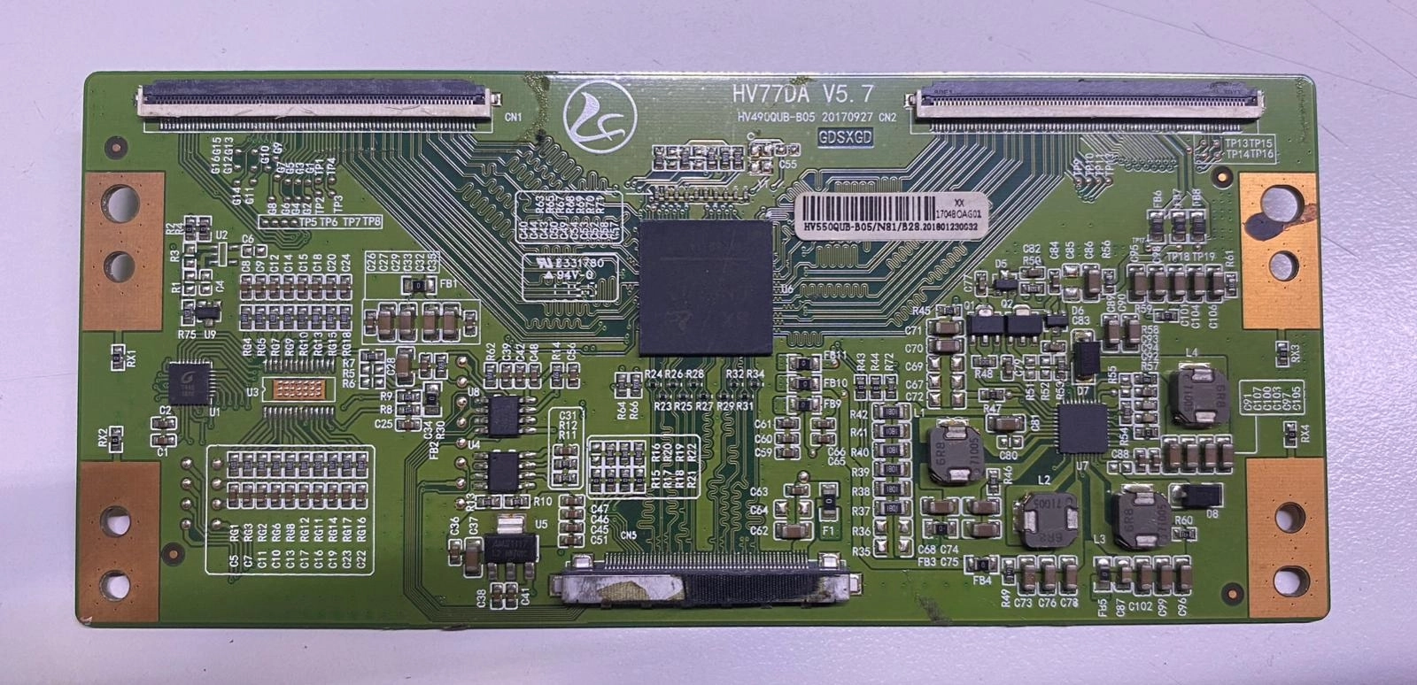 HV77DA V5.7, HV490QUB-B05, T-CON BOARD