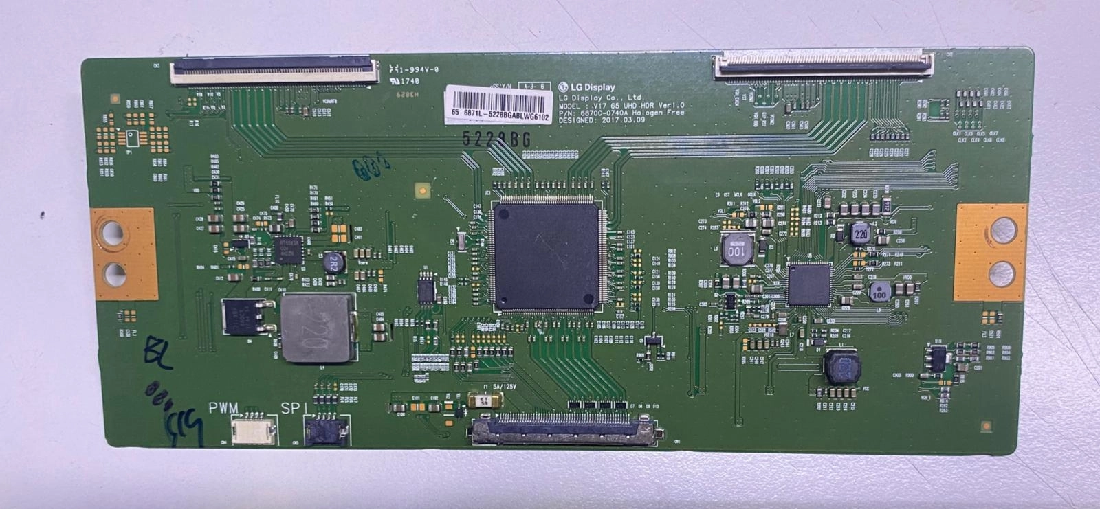 6870C-0740A , 6871L-5228B , LG 65UH600V , Hitachi 65R80 , T-Con Board