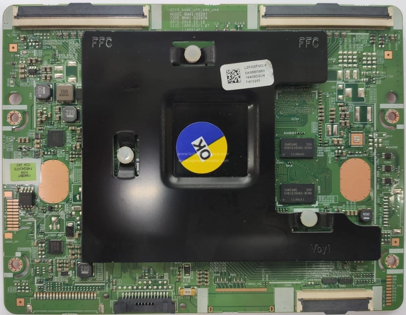 BN41-02297A, BN95-01940B, LSF400FN02-K, Samsung UE40JU6500, T CON Board, CY-WJ040HGLV3H