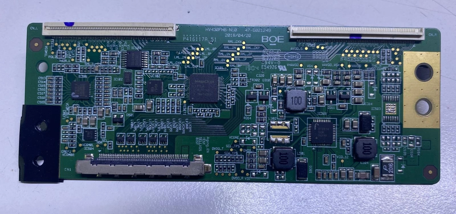 HV30FHB-N10,47-6021249, P416117A_51, 44-9771433O TCON BOARD