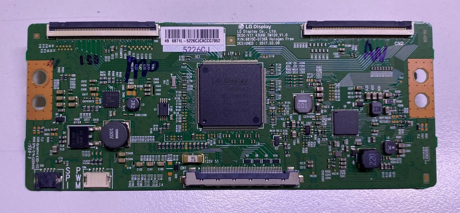 6870C-0738A , 6871L-5226C , LC490EGY , GRUNDIG 49 GCU 7800 S , T CON Board