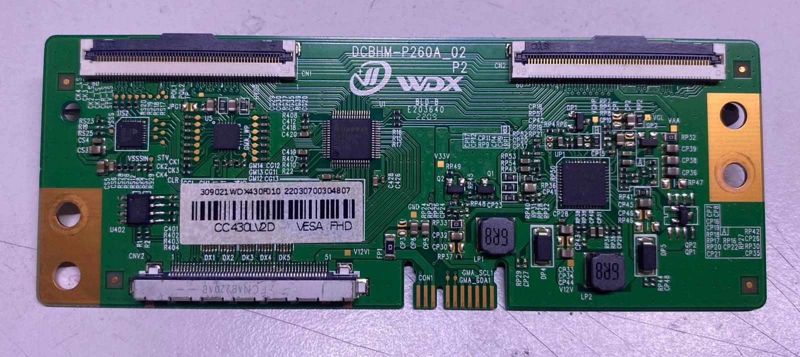 DCBHM-P260A_02, CC430LV2D, CC430LV1D, T-CON BOARD