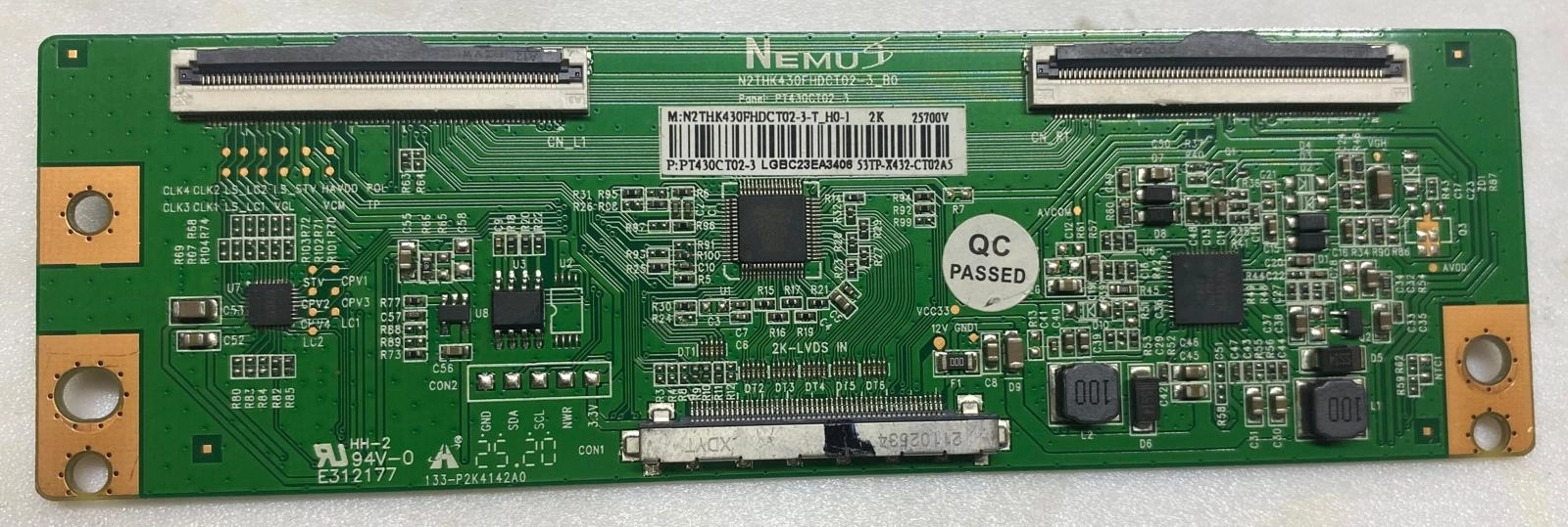 N2THK430FHDCT02-3-T_H0-1, PT430CT02-3 T-CON BOARD