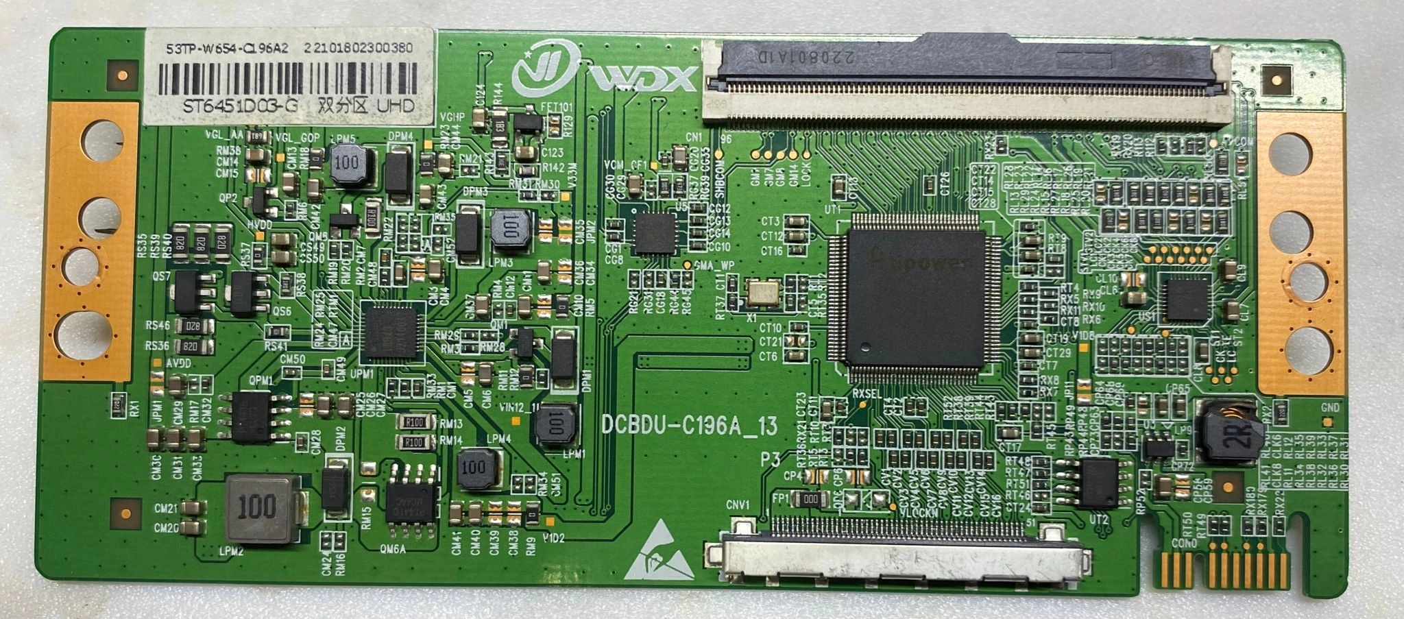 DCBDU-C196A_13 , ST6451D03-G , ONVO OV65500 , T-CON BOARD