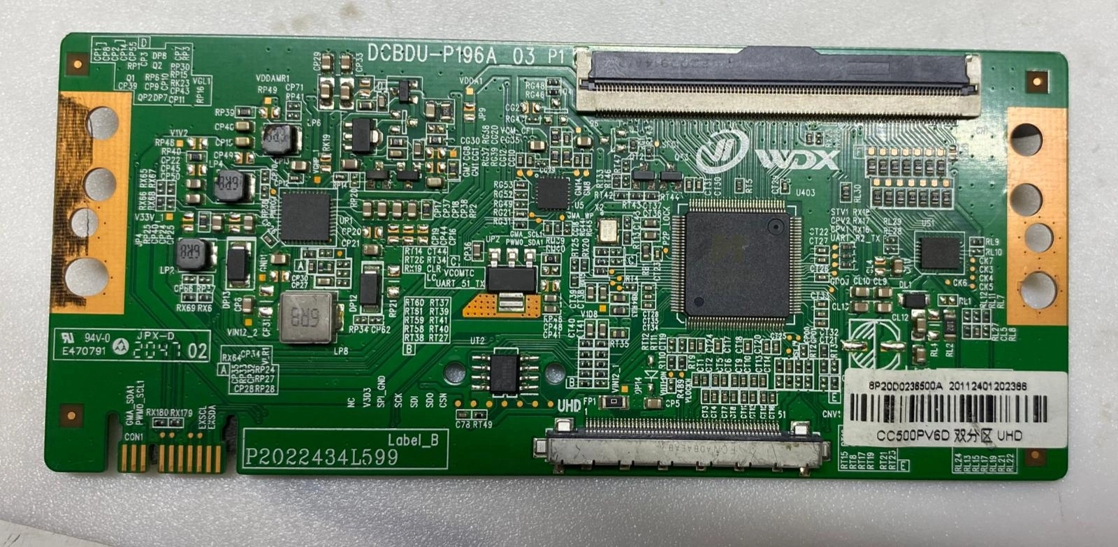 DCBDU-P196A_03 , CC500PV6D , P2022434L599 , SUNNY SN50LEDJ203/0216 T Con Board , CC500PV50
