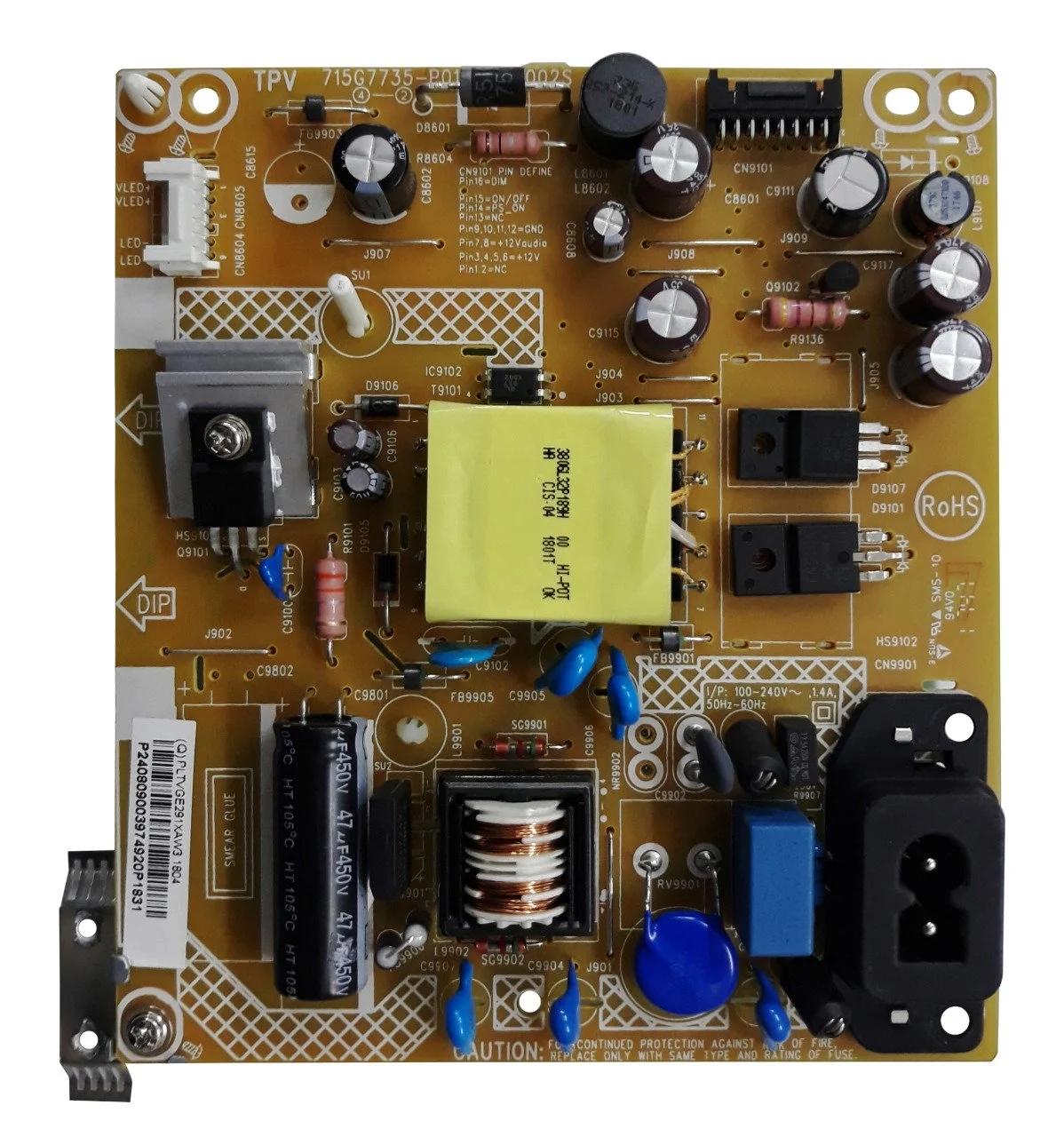 Philips 24PFS4022/12 POWER BOARD , 715G7735-P01-003-002S , PLTVGE291XAW3 , TPM238WF1-TLF1L0.Q