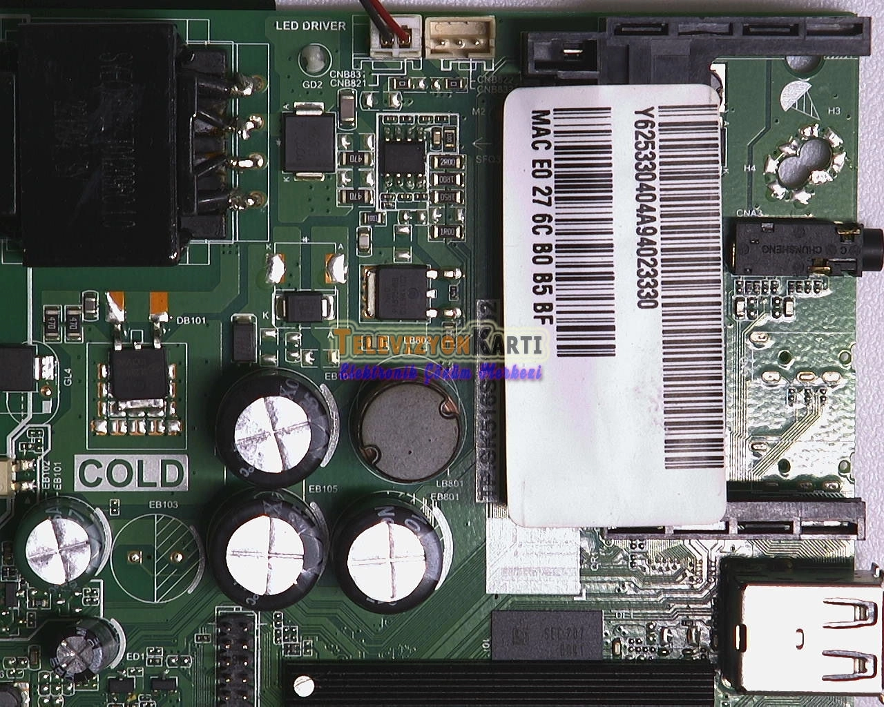 Axen AX43DIL13/0216 Main Board,TP.SK516S.PB802 - Televizyon Kartı