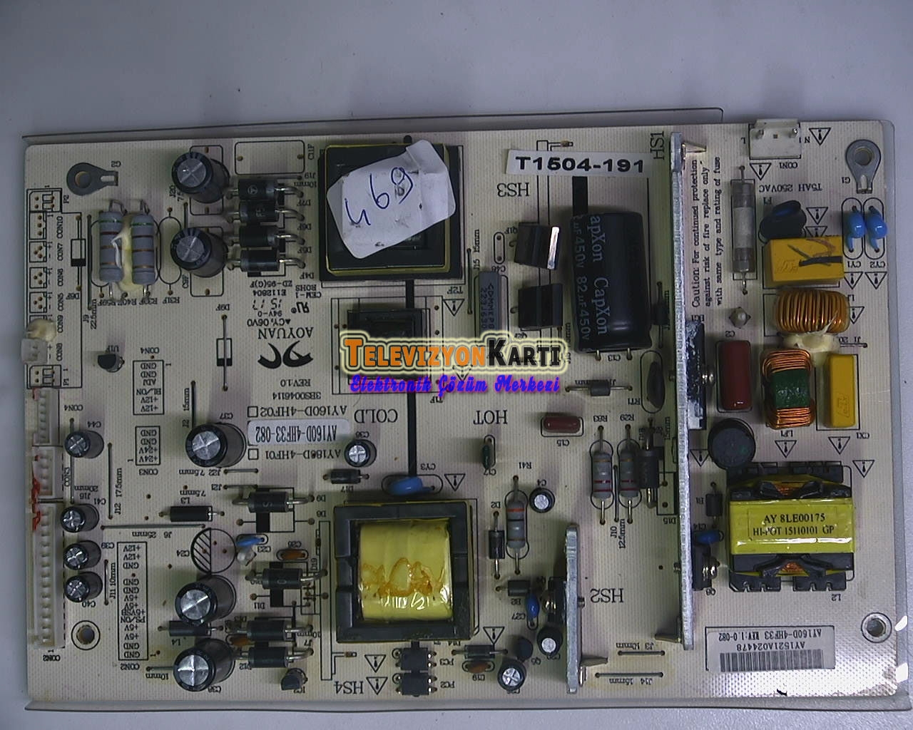 AY160D-4HF12-82 , AY160D-4HF12 Rev:1.0 , AY180D-4HF01 , AY180D-4HF02 , 3BS0046114 , AY160D-4HF01 , AY160D-4HF02 , Skytech ST-5040 , Power Board , CX500DLEDM