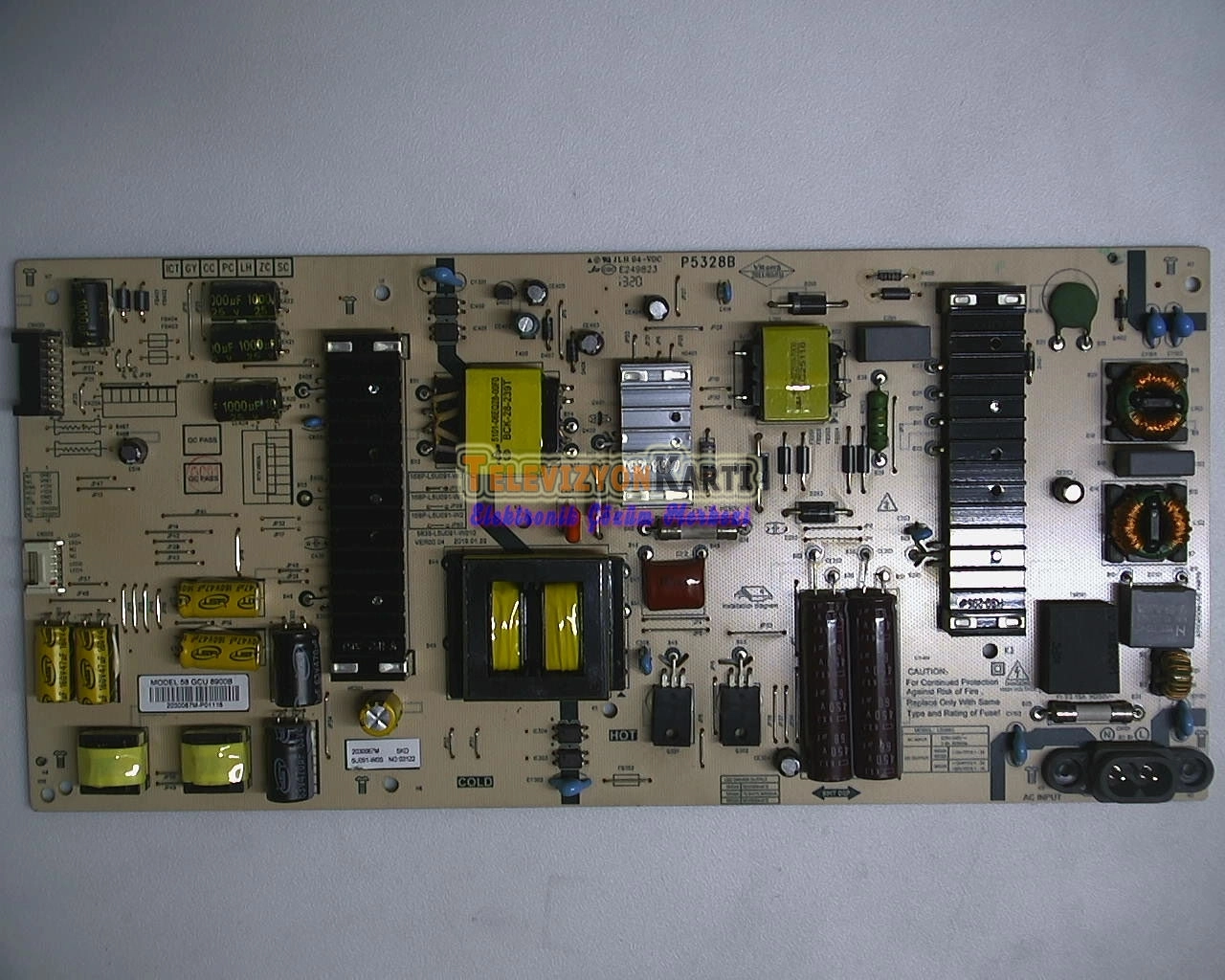 L5U091 P5328B,5835-L5U91-W010 VER00.04,GRUNDIG 58GCU8905B,POWER BOARD