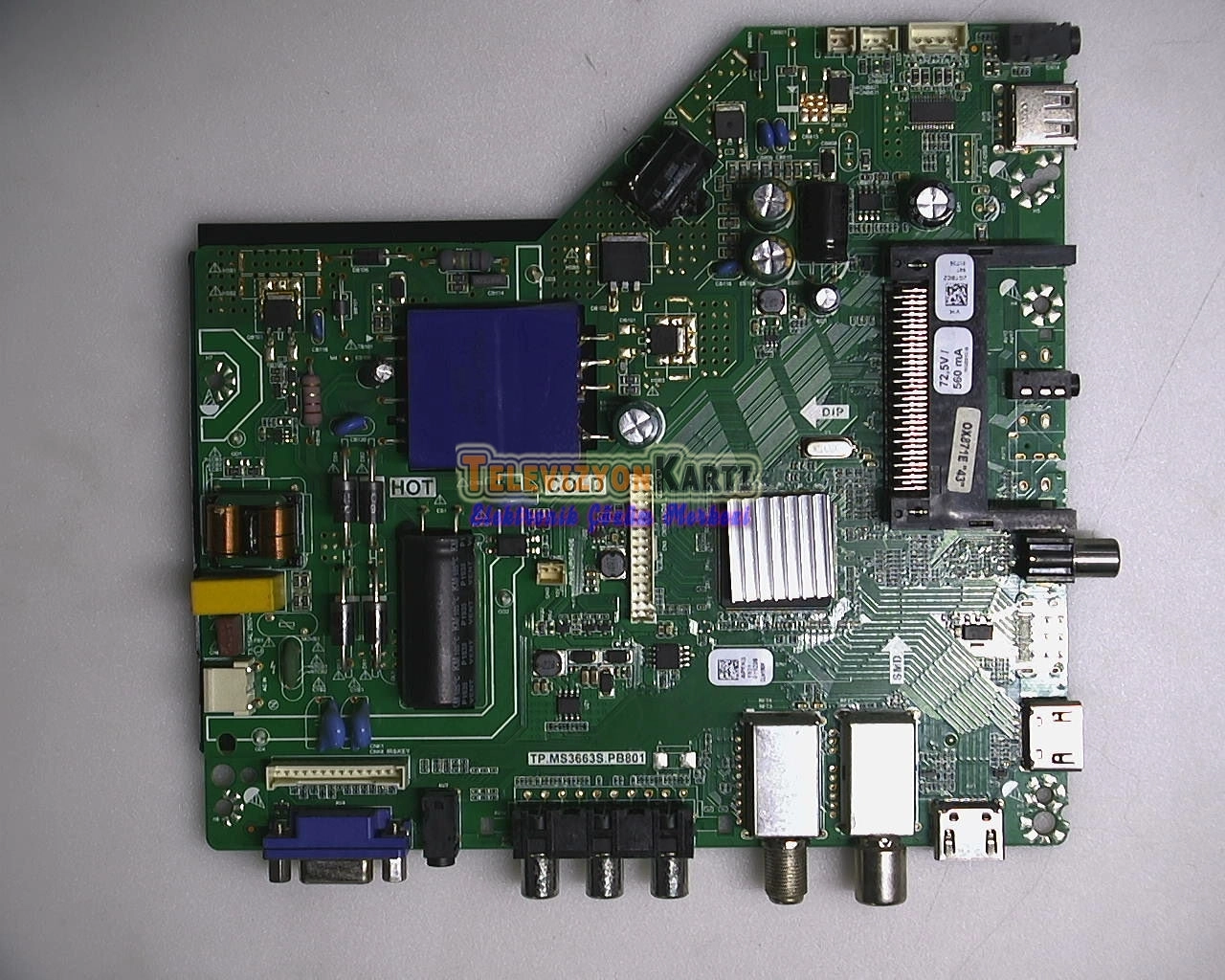 Beko B43L 5845 4B Main Board,TP.MS3663S.PB801,TUHBCZ,SGPAOZ,2GTBCZ,BOEI430WU1-H