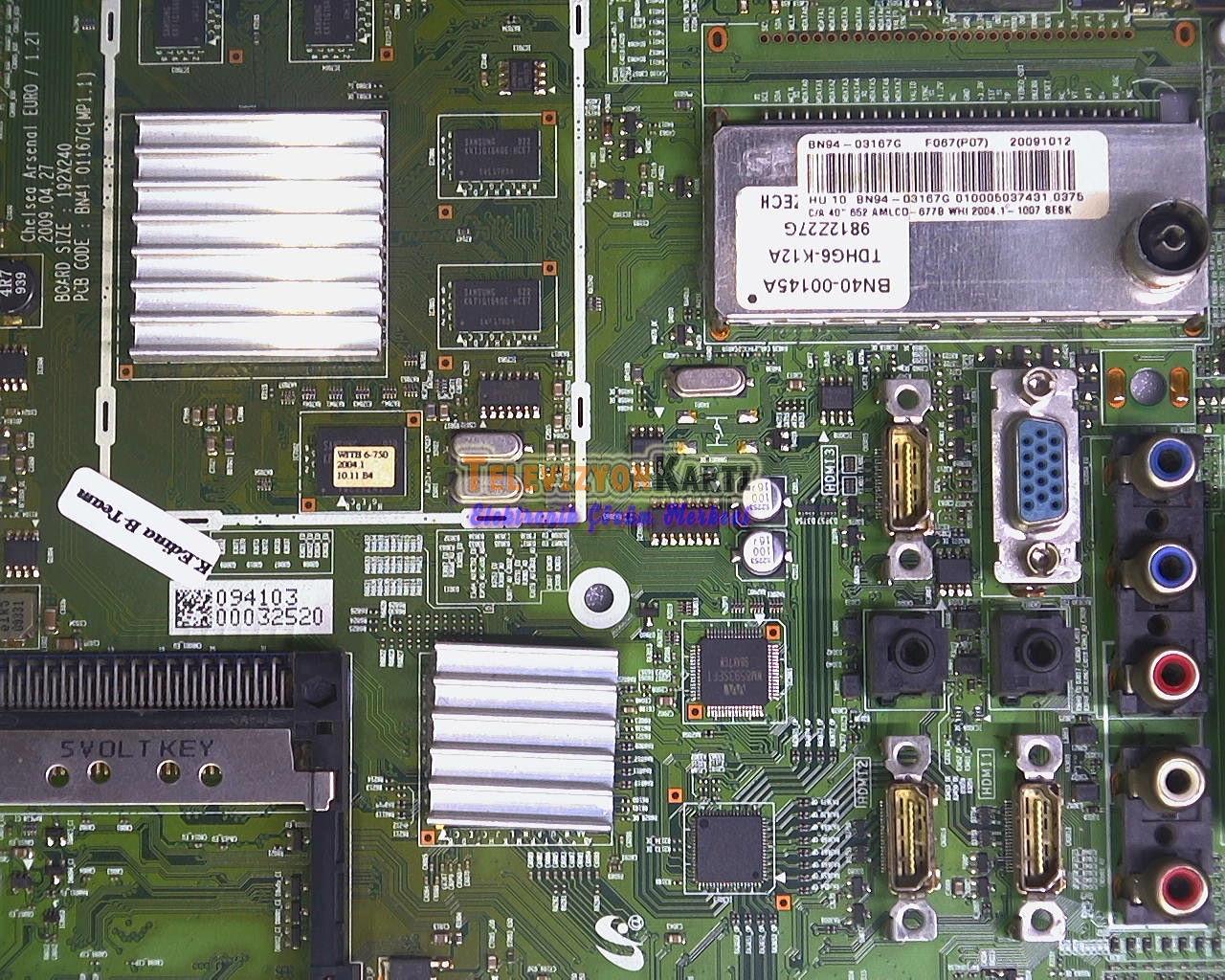 BN41-01167C,BN94-03167G,Samsung LE40B650T2WXXC,Main Board